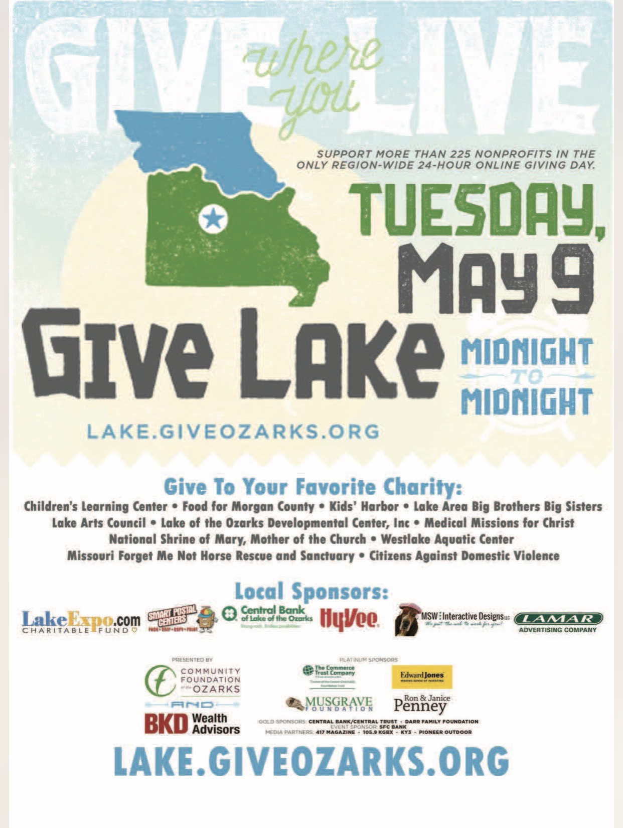 Give Lake Ozarks Day Lake Arts Council Lake Of The Ozarks