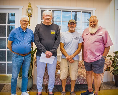 Winners Pictured (L to R)  Darrell Taylor, Mark Wehrle, Greg Stoner, Peter Somers